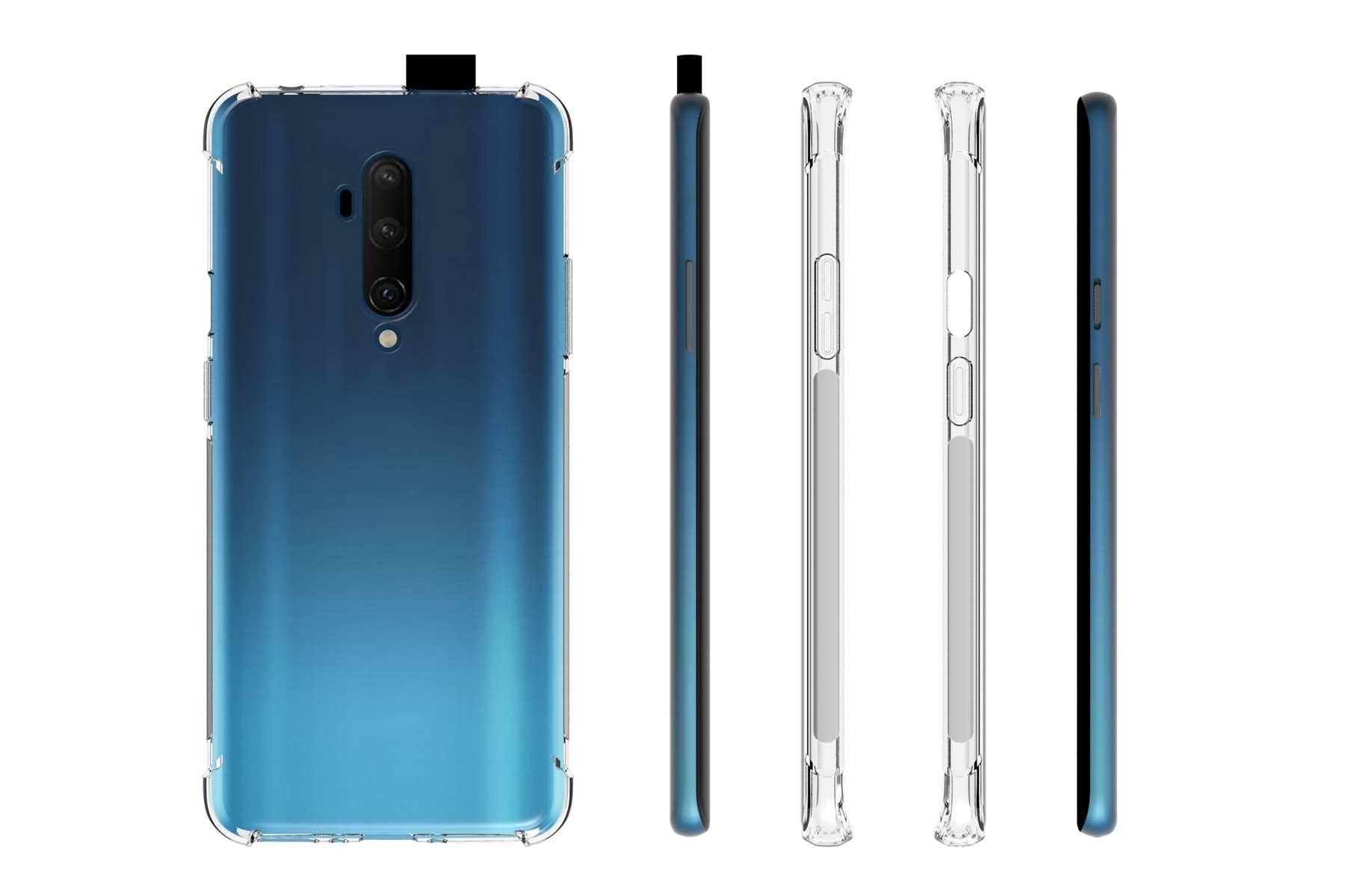 mtb more energy Smartphone-Hülle Clear Armor Case für OnePlus 7T Pro, Transparente TPU Schutzhülle Case Backcover mit Anti-Shock Verstärkung