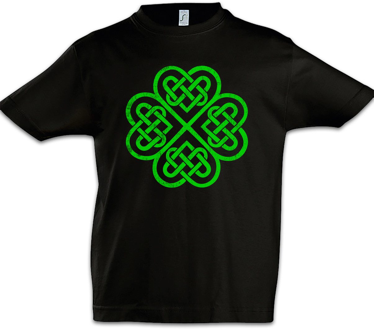 Print-Shirt Shamrock Irish Knot IV Kinder T-Shirt Cloverleaf Irland Ireland