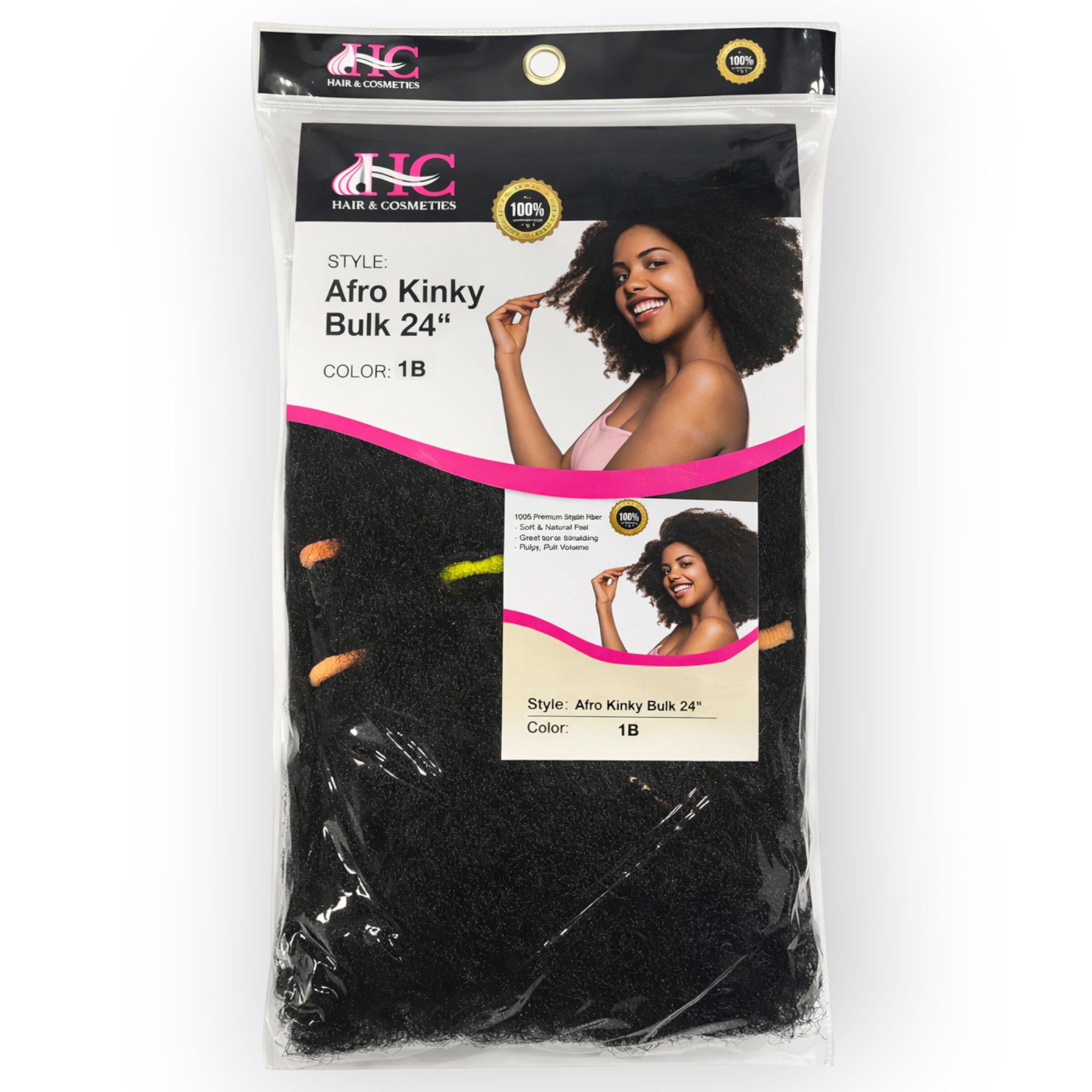 HC Kunsthaar-Extension HC Afro Twist Braid Soft Kinky 24'', ideal für Braids und Twists, langanhaltender Style