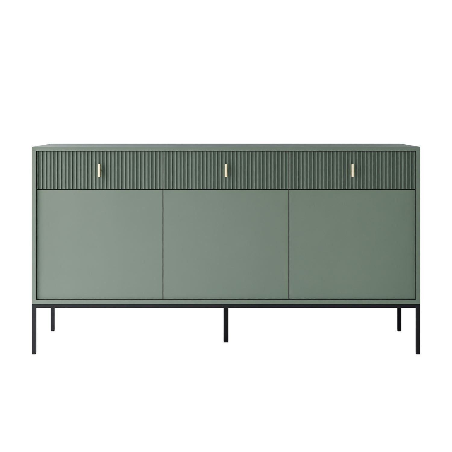 Lookway Kommode MIDNIGHT 3D3S mit drei Schubladen auf Gestell