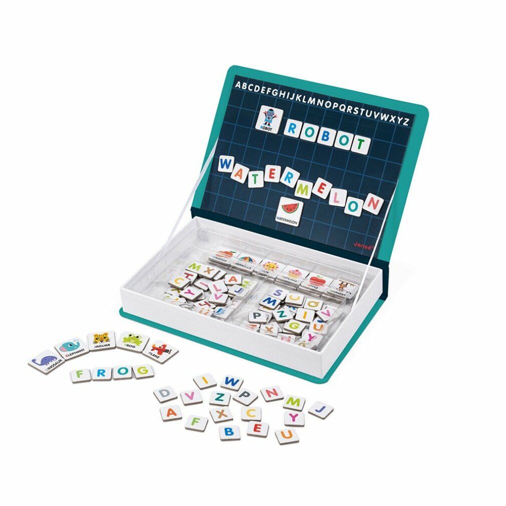 Janod Puzzle Magnetibook Englisches Alphabet, Puzzleteile