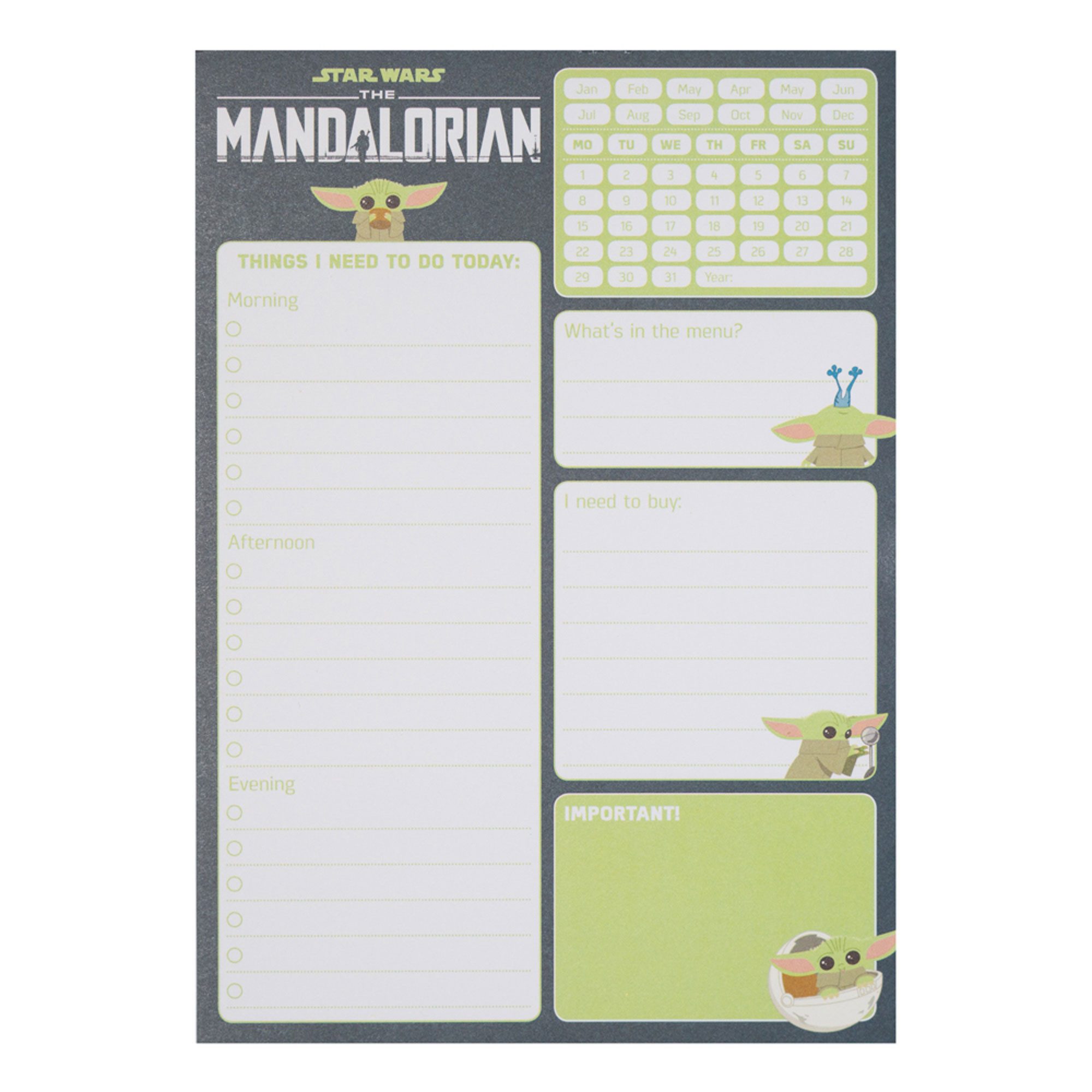 Notizbuch Notizblock - Notizbuch Basic - Star Wars - Mandalorian