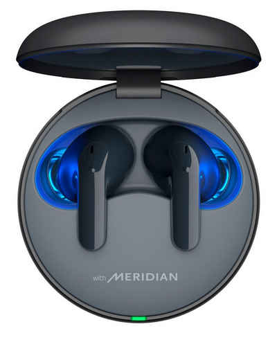 LG »TONE Free DT60Q« wireless In-Ear-Kopfhörer (MERIDIAN, Active Noice Cancellation (ANC), UVnano+, IPX4 Spritzwasserschutz, bis zu 29Std. Akkulaufzeit)