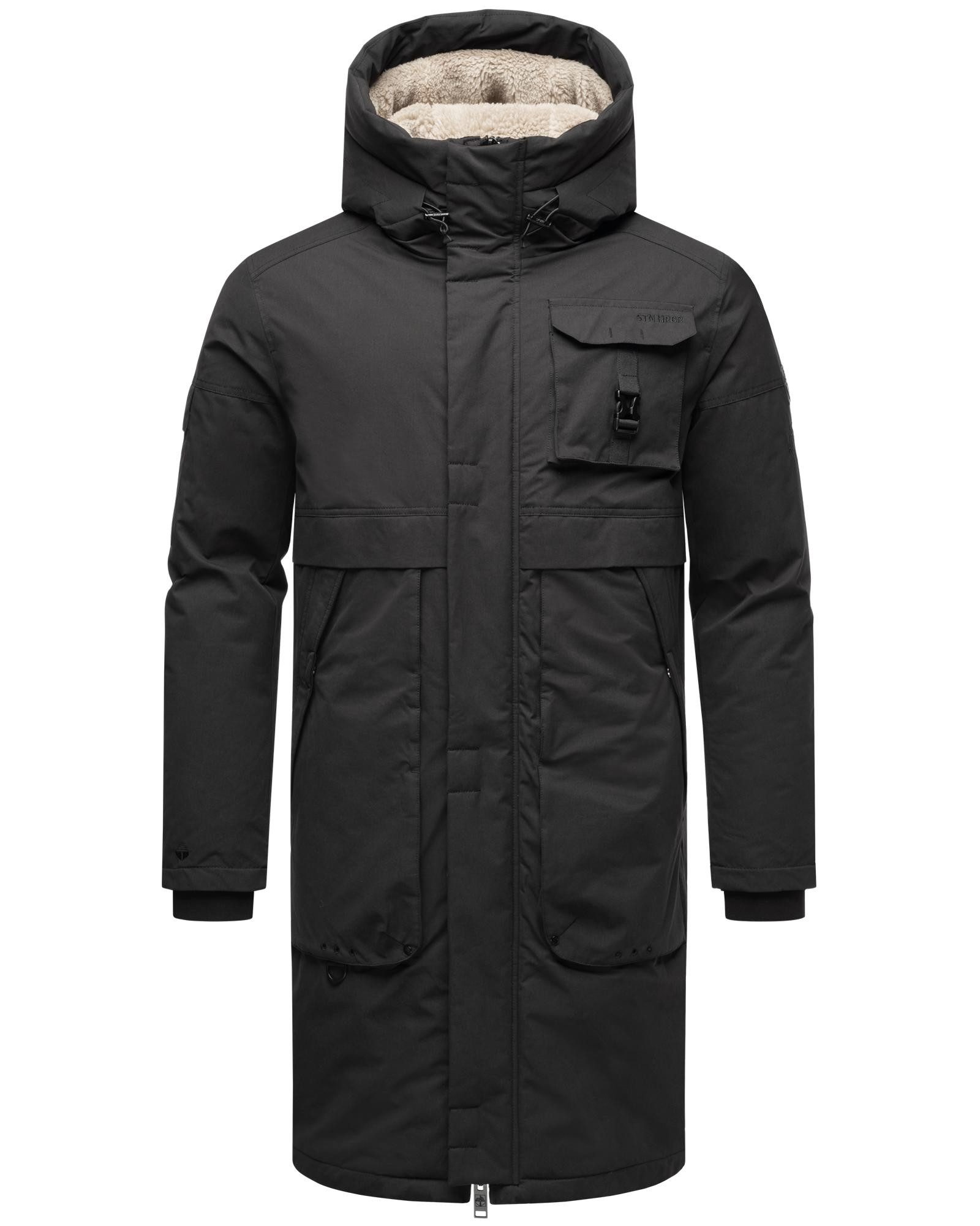 Stone Harbour Wintermantel Cyriaan XX Langer Herren Winterparka mit großen Eingrifftaschen