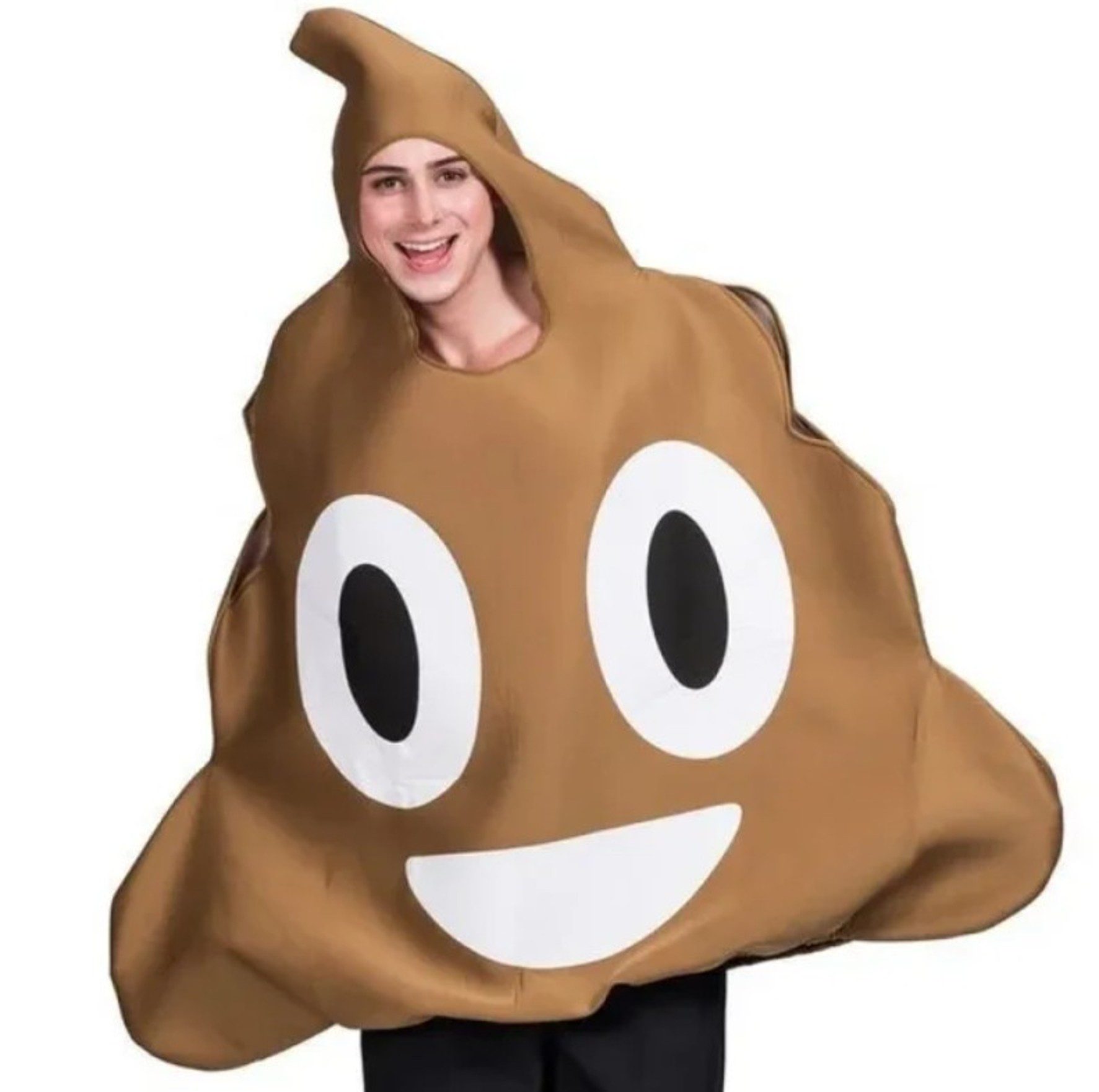 PartyFlamingo Kostüm Lustiges Emoji-Kostüm „Kackhaufen“ P o o p Erwachsene Einheitsgröße