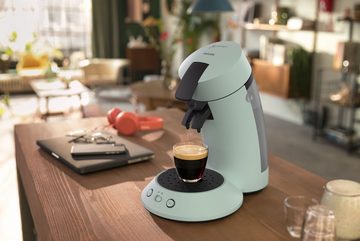 Philips Senseo Kaffeepadmaschine Original Plus CSA210/20, aus 28% recyceltem Plastik, +2 Kaffeespezialitäten, inkl. Gratis-Zugabe (Wert €5,-UVP)