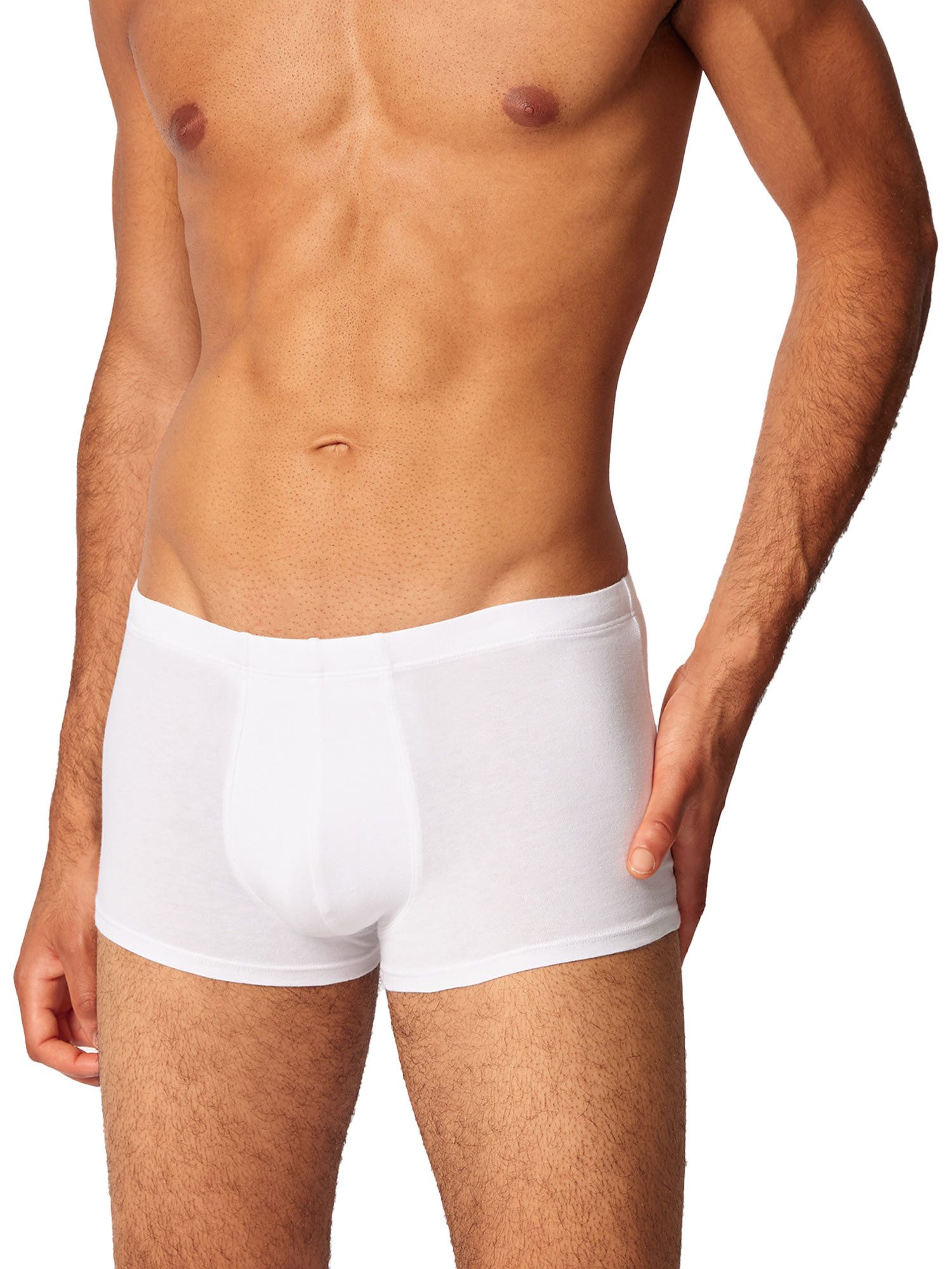 Skiny Retro Pants Herren Pants 2er Pack Cotton Multipack (Spar-Set, 2-St) hoher Baumwollanteil, genähte elastische Beinabschlüsse