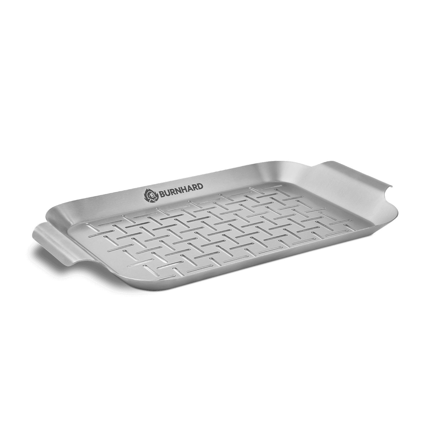 BURNHARD® Grillschale Edelstahl Grillschale klein 27,5 x 19 x 2 cm