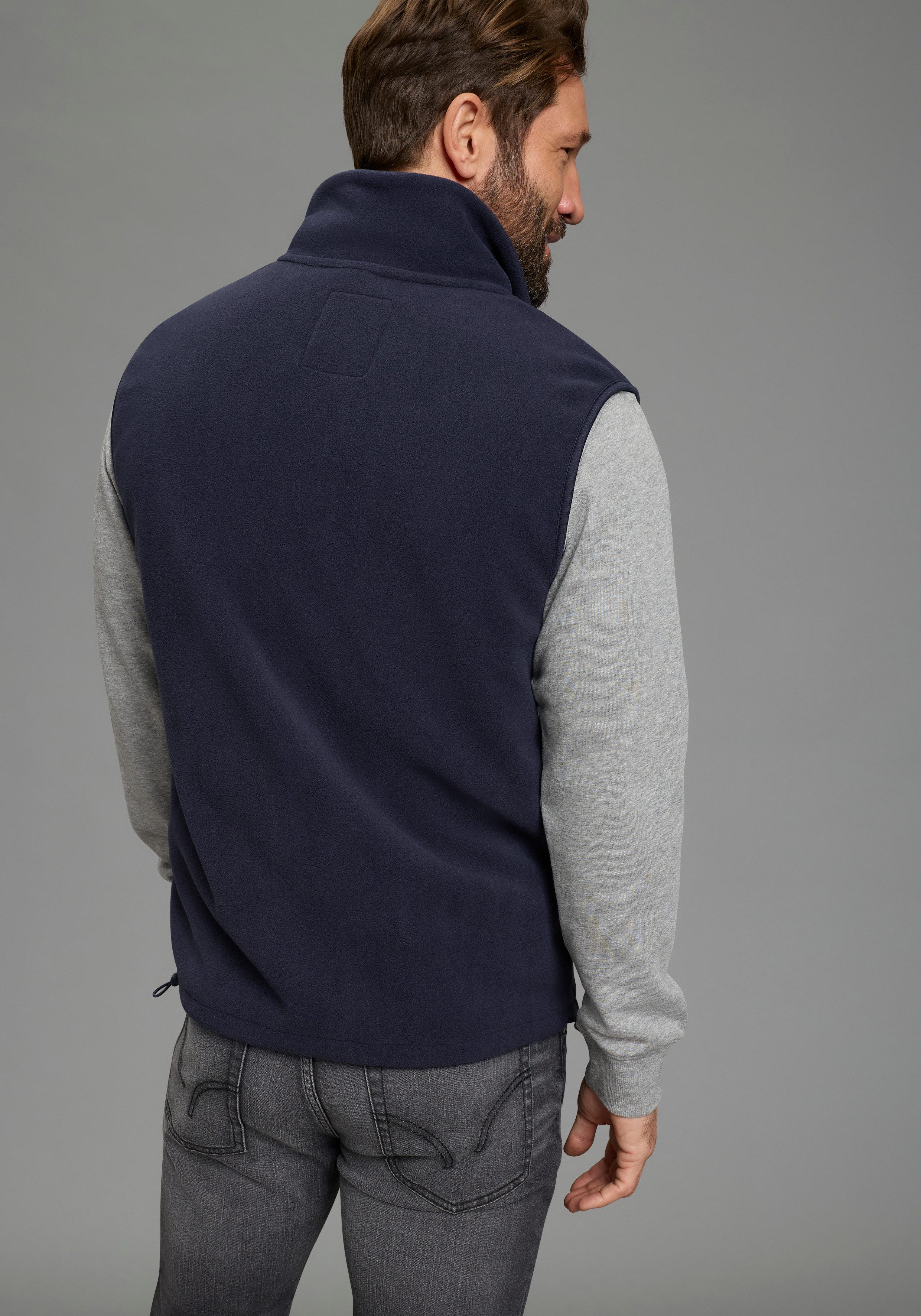 Man's World Fleecejacke aus weichem Fleece-Material, schnell trocknend