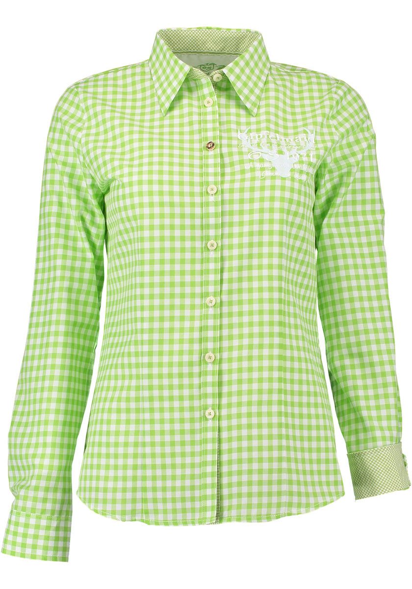 OS Trachten Trachtenbluse Pidara Tailliert, Kontraststoff, günstig online kaufen