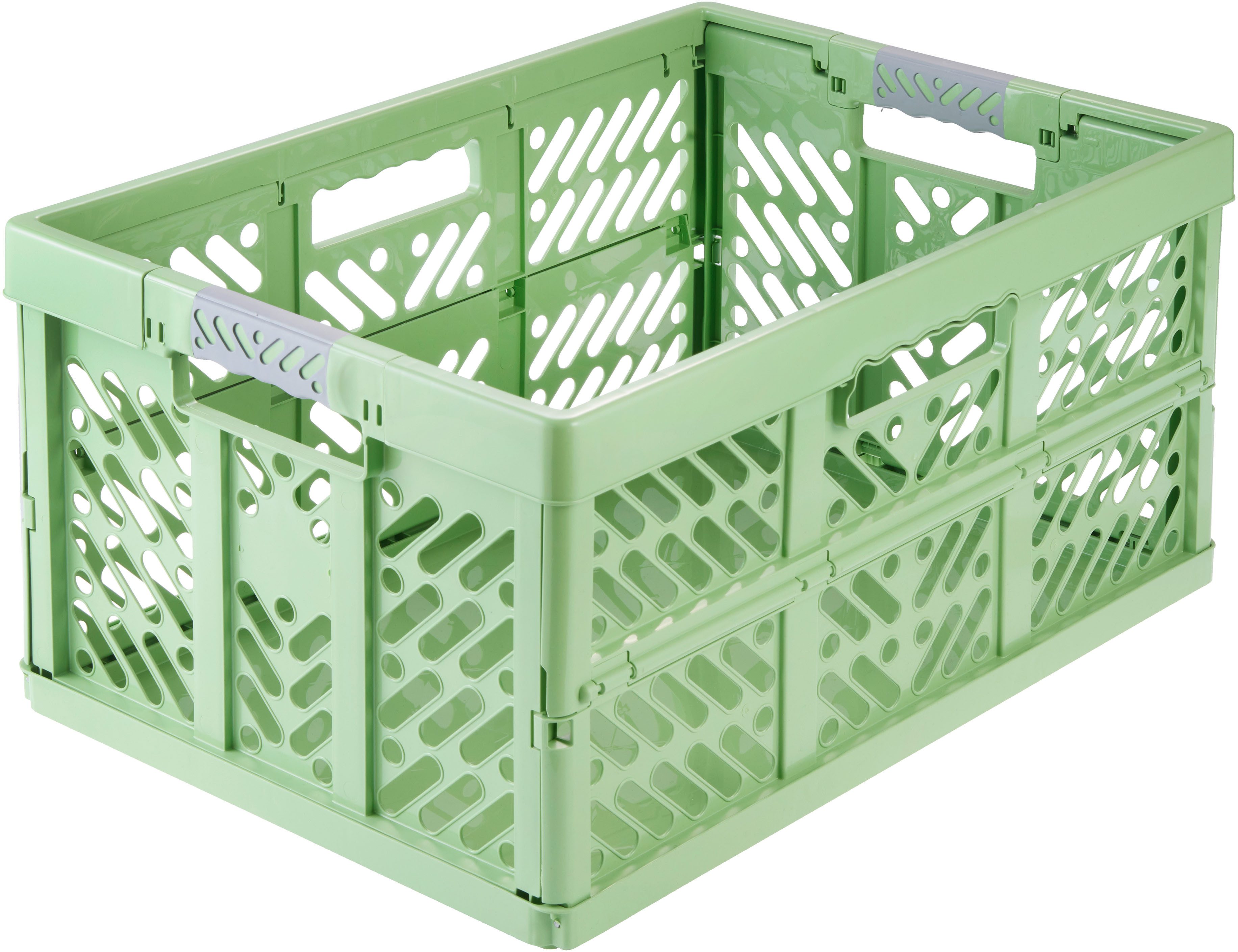 keeeper Klappbox ben eco, Profi-Klappbox mit Softgriffen, 54 x 37 x 28 cm, 45 l, 45 l, Soft-Touch-Griffe, zusammenklappbar