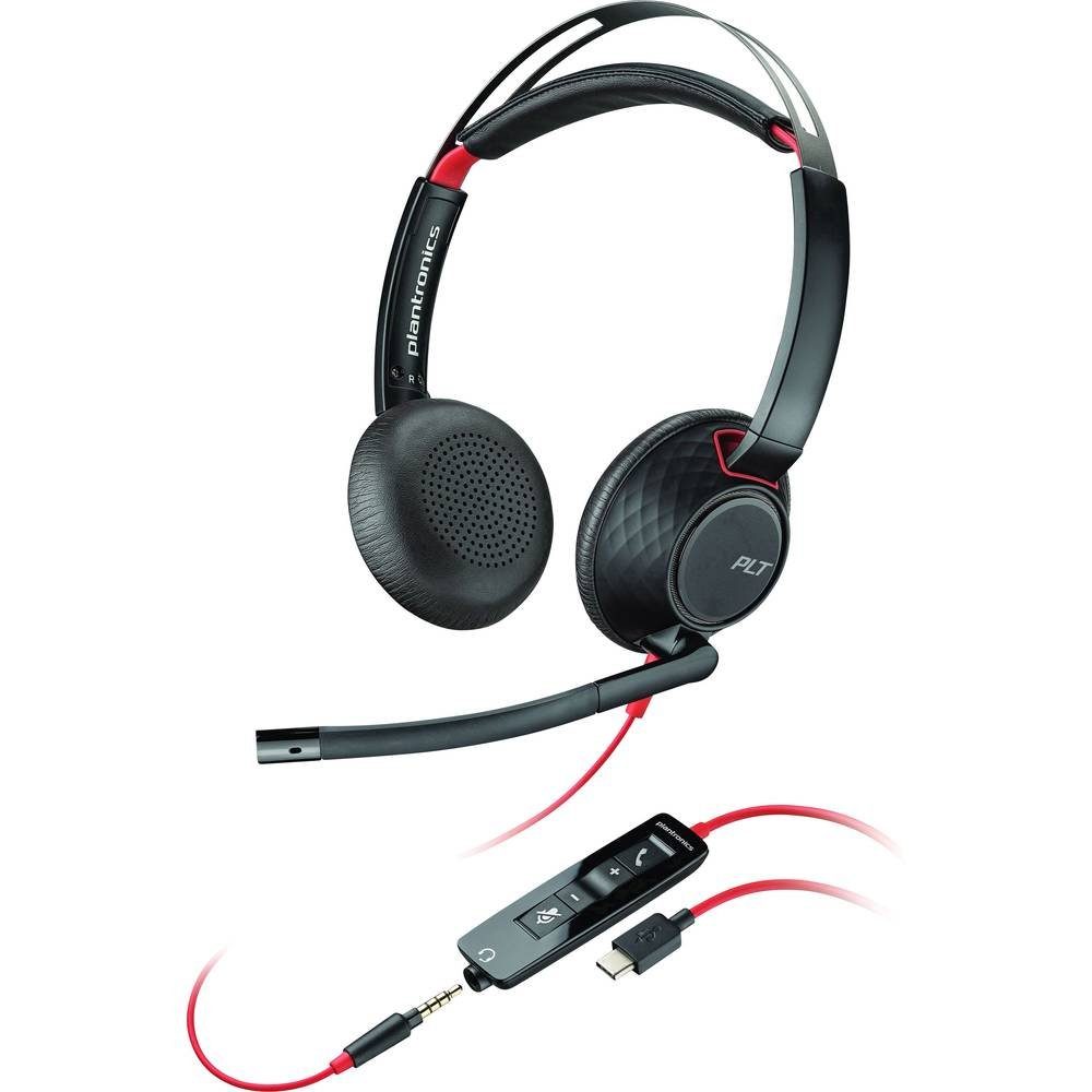 Plantronics Blackwire C5220 Headset Kopfhörer (Mikrofon-Stummschaltung)