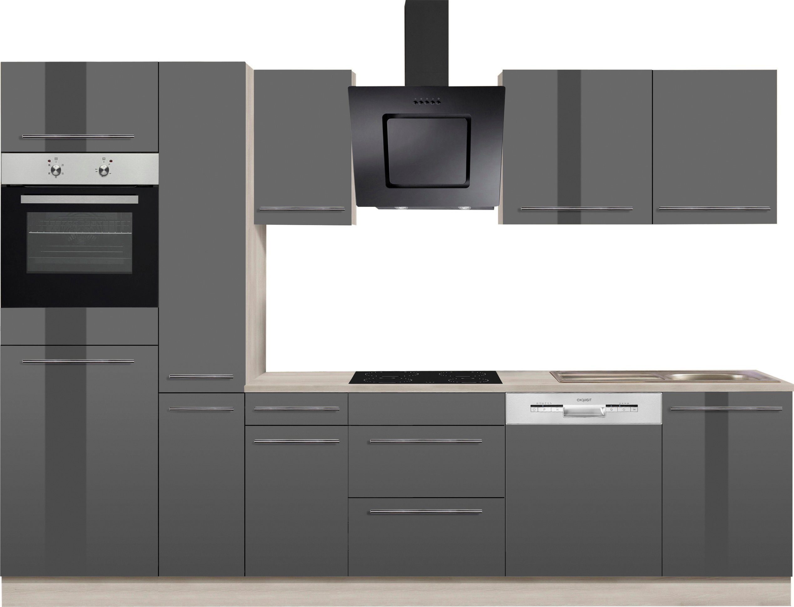 OPTIFIT Winkelküche "Roth" Stellmaße 300x175 cm, wahlweise mit E-Geräten, m günstig online kaufen