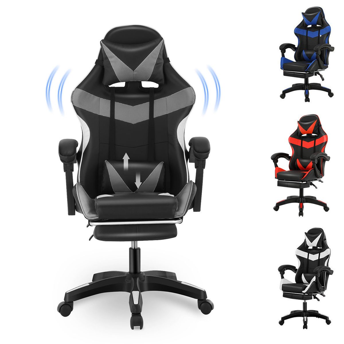 LETGOSPT Gaming Chair Ergonomischer Gaming-Stuhl, Verstellbare günstig online kaufen