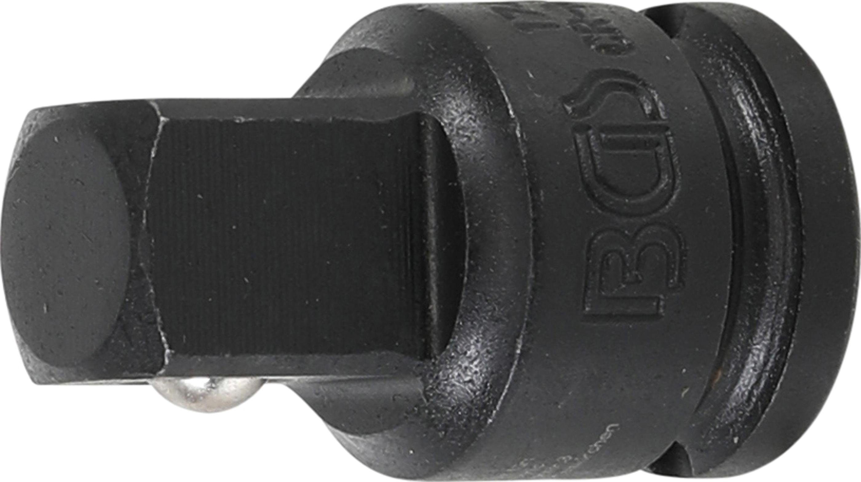 BGS technic Ratschenringschlüssel Kraft-Steckschlüssel-Adapter, Innenvierkant 10 mm (3/8) - Außenvierkant 12,5 mm (1/2)