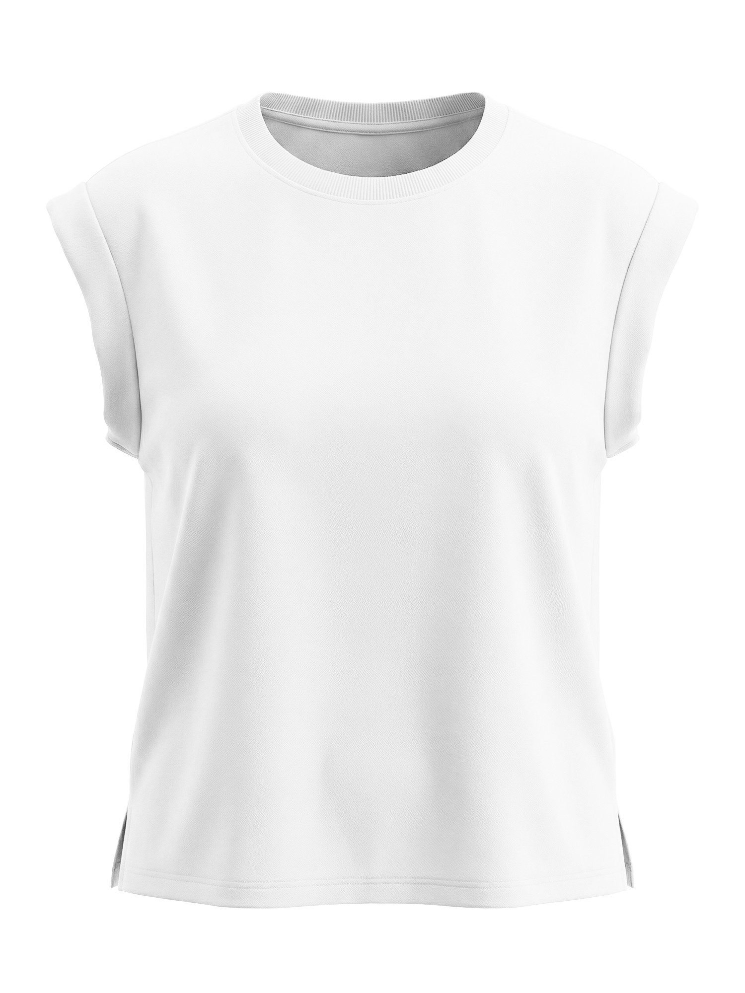 T-Shirt Damen Basic-Shirt mit Rundhalsausschnitt