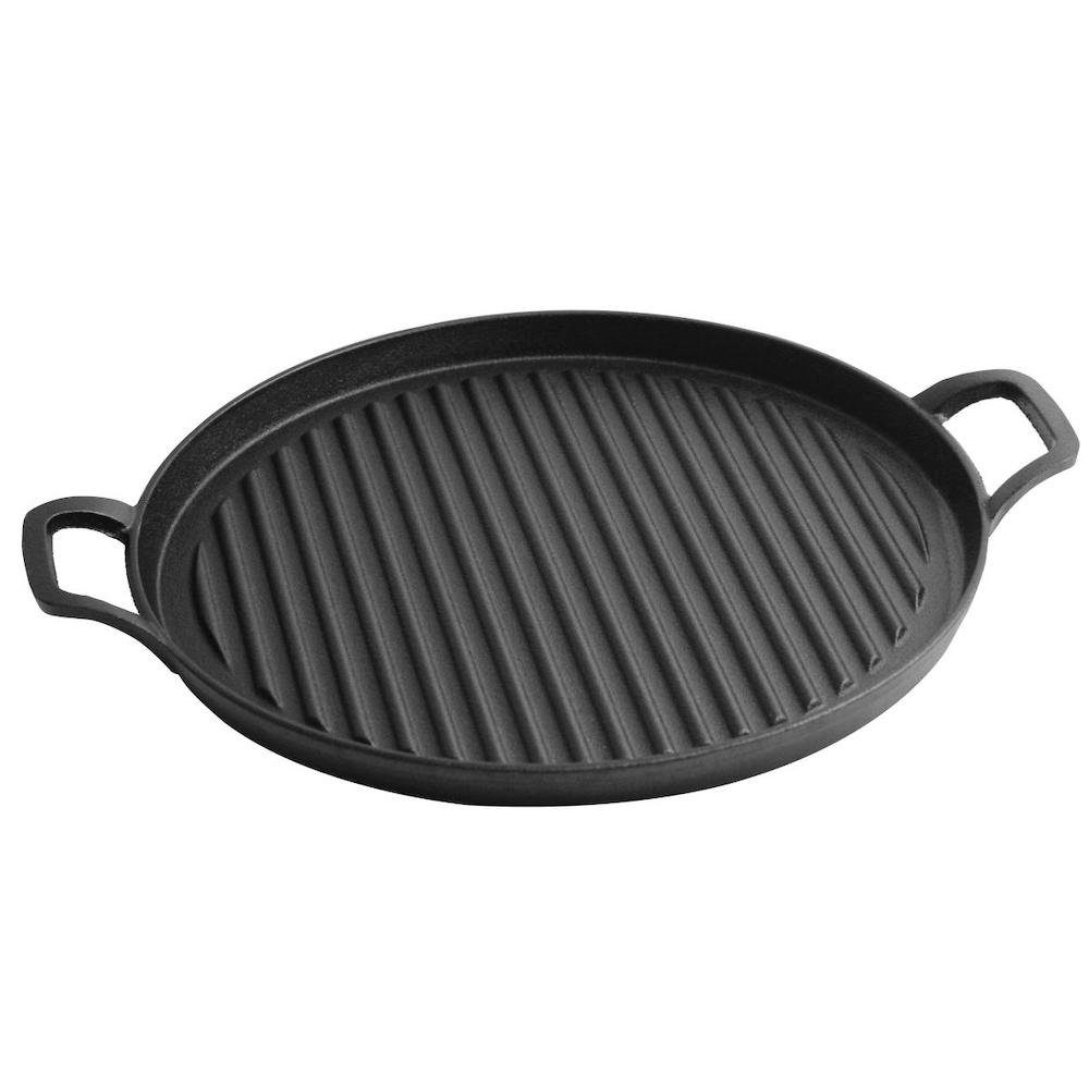 Grillpfanne Grillplatte / Pfanne Ø 31 cm, Gusseisen