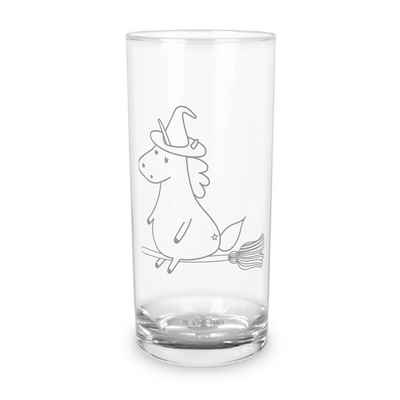Mr. & Mrs. Panda Glas 400 ml Einhorn Hexe - Transparent - Geschenk, Trinkglas, Unicorn, Gla, Premium Glas, Inspirierende Gravur
