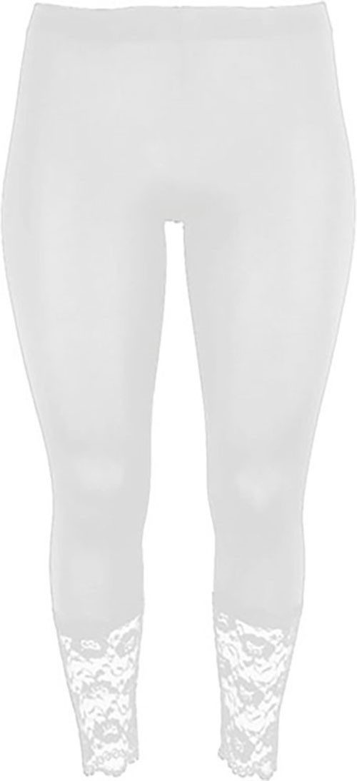 SANDGAARD Leggings mit Spitze am Beinabschluss günstig online kaufen