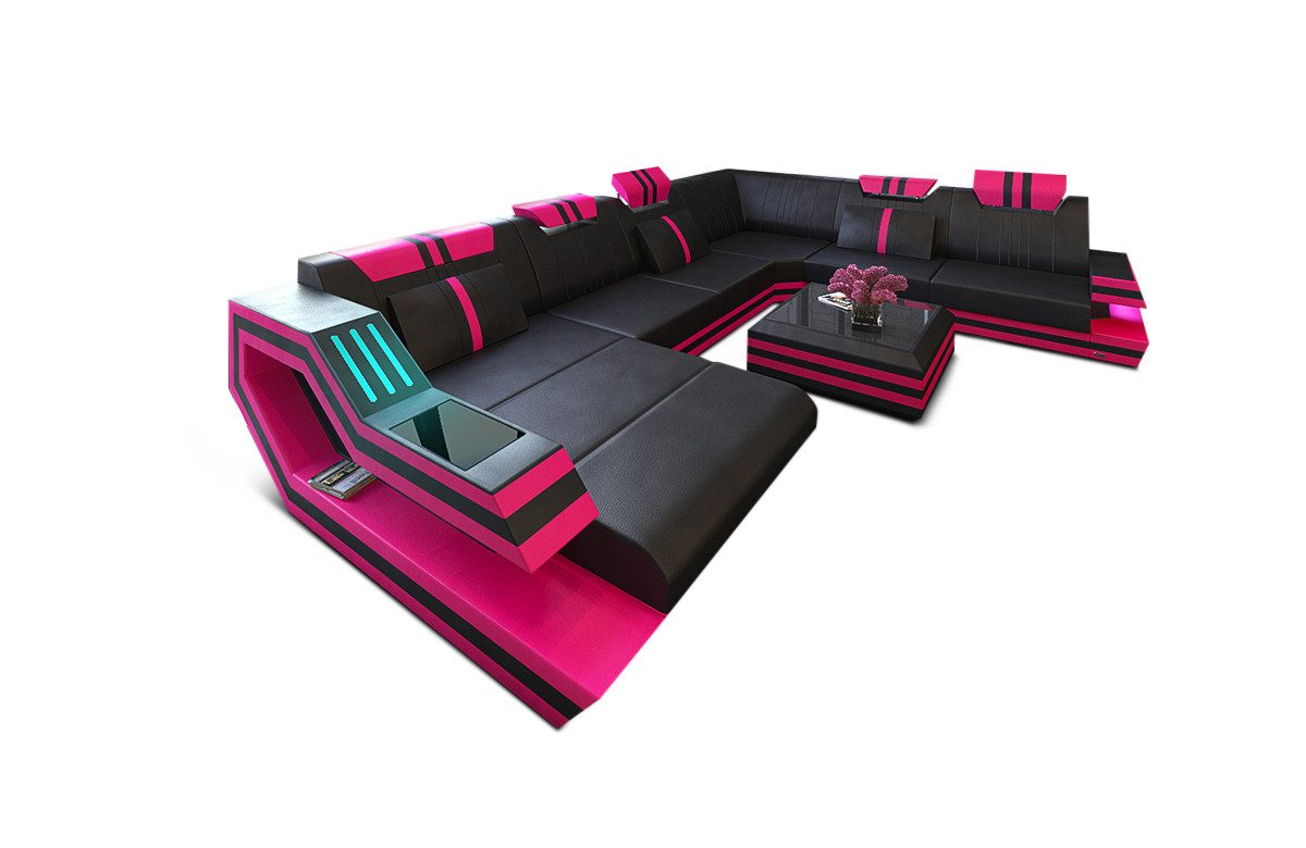 Sofa Dreams Wohnlandschaft Sofa Leder Ledercouch günstig online kaufen