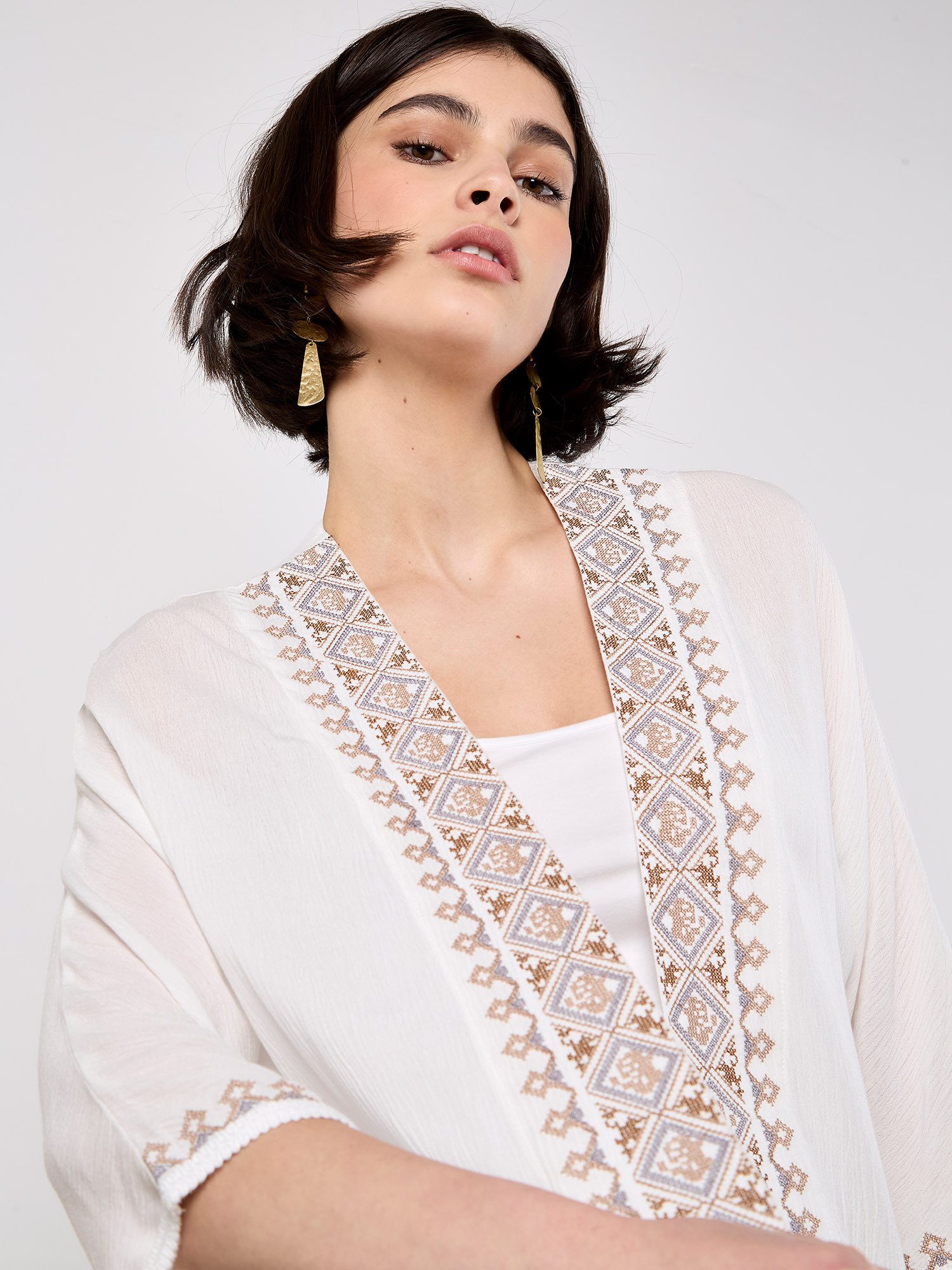 Apricot Blusenkimono