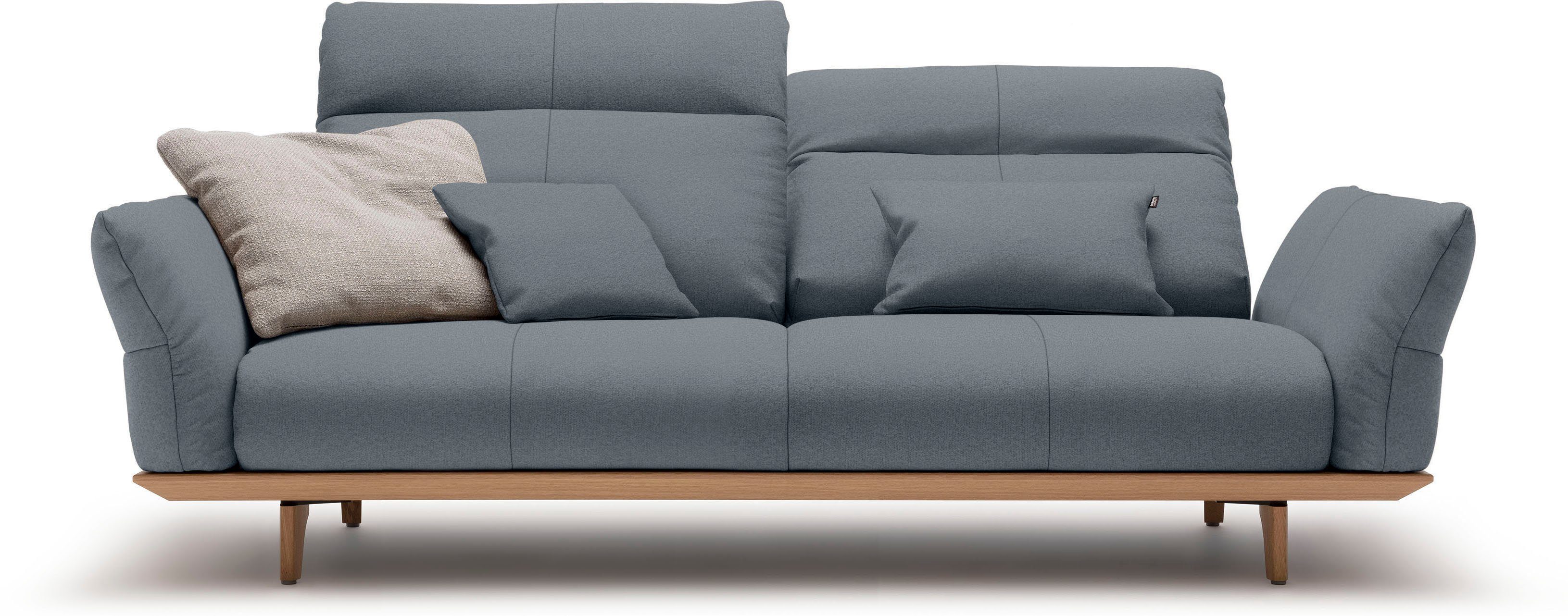 hülsta sofa 3-Sitzer hs.460, Sockel Eiche, Eiche Breite Füße 208 natur, cm in
