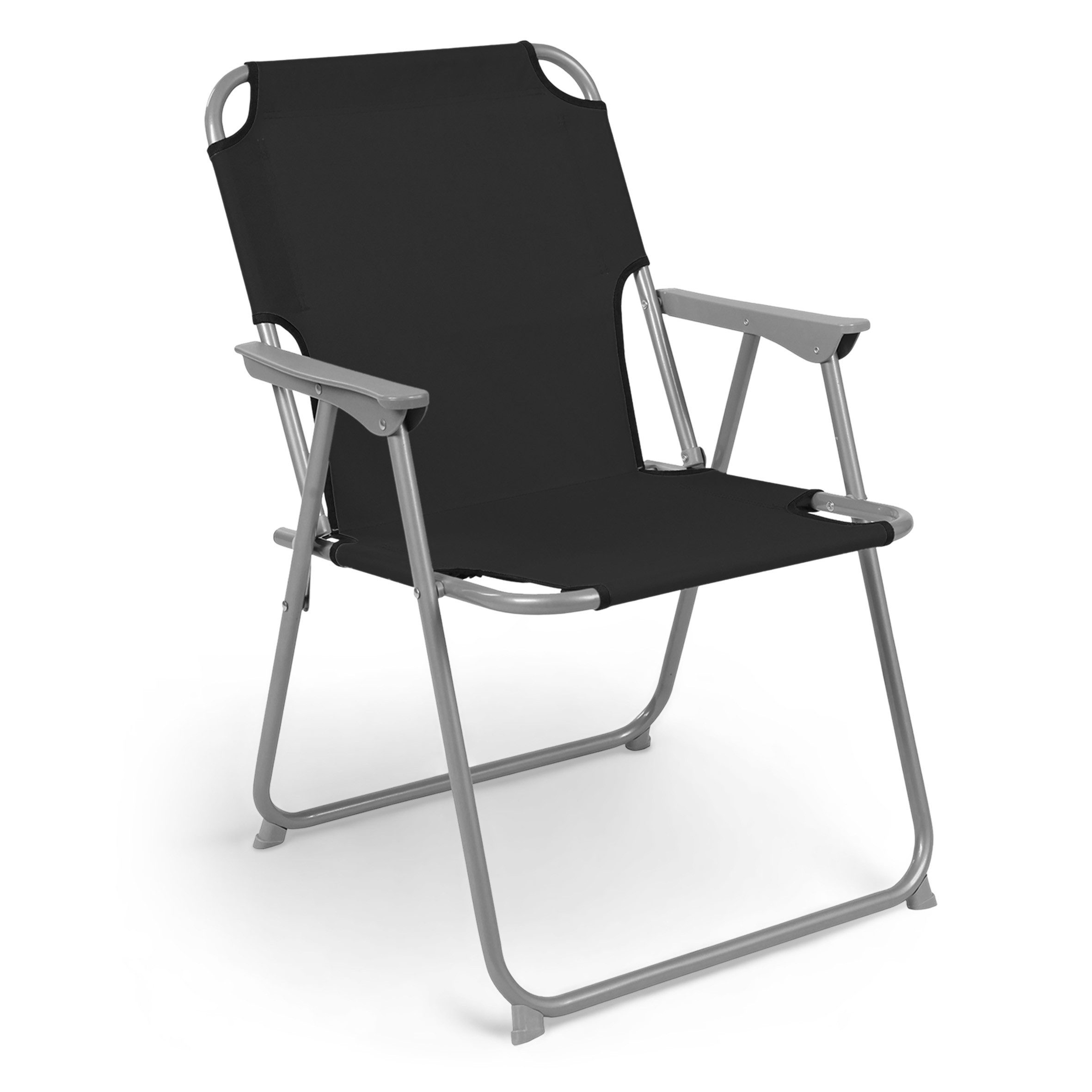 Spetebo Campingstuhl Campingstuhl Oxford - schwarz günstig online kaufen