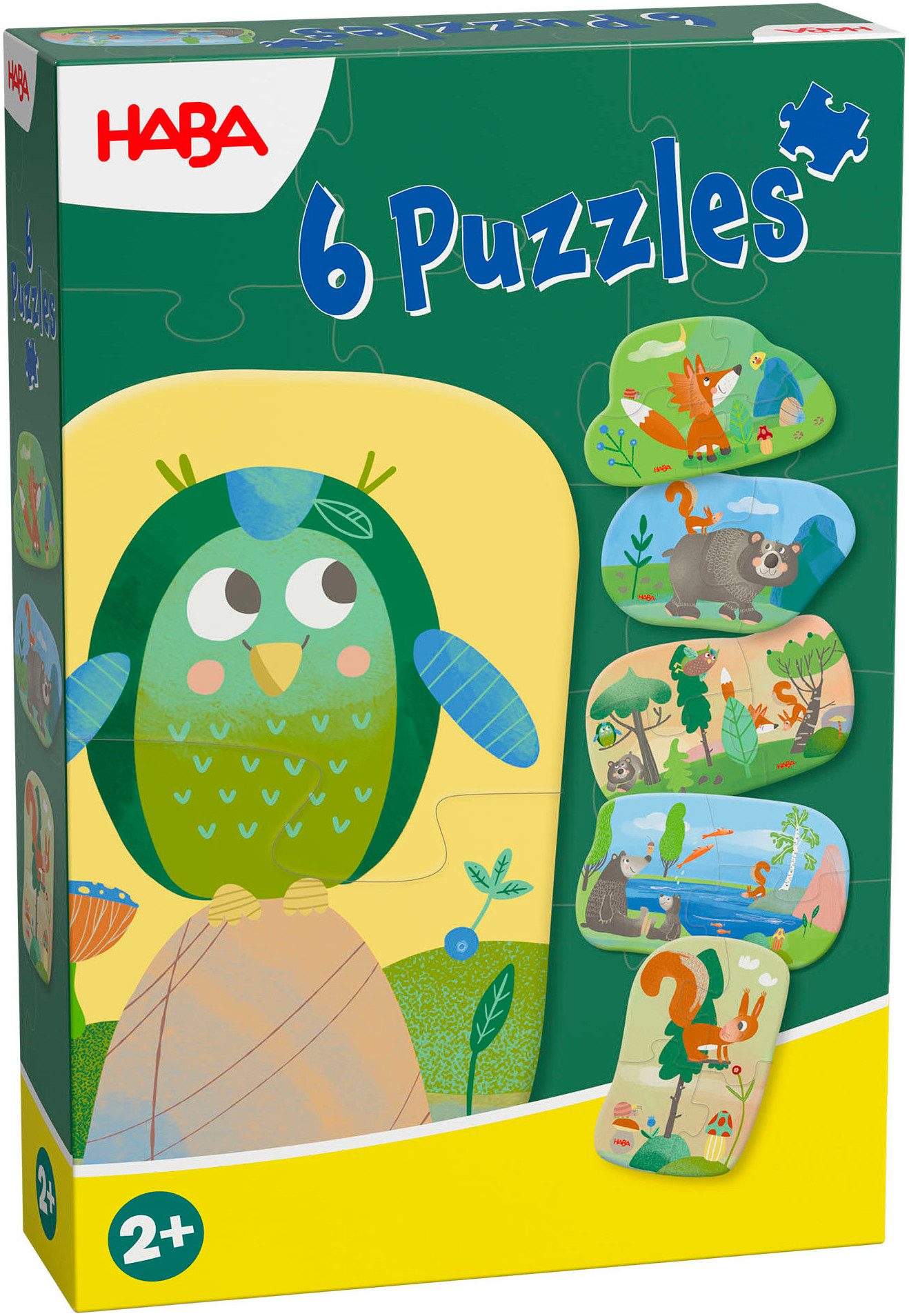 Haba Puzzle 6 erste Puzzles Waldtiere, 18 Puzzleteile günstig online kaufen