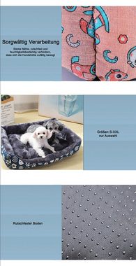 TPFLiving Tierbett Hundebett / Katzenbett / Tierbett mit Baumwollfüllung - Hundekörbchen, - Katzenkörbchen in Verschiedene Farben und Größen S-XXL