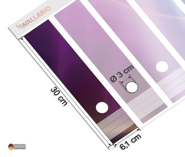 Wallario Etiketten Abstraktes Muster in violett lila pink schwarz, Ordnerrücken-Sticker in verschiedenen Ausführungen