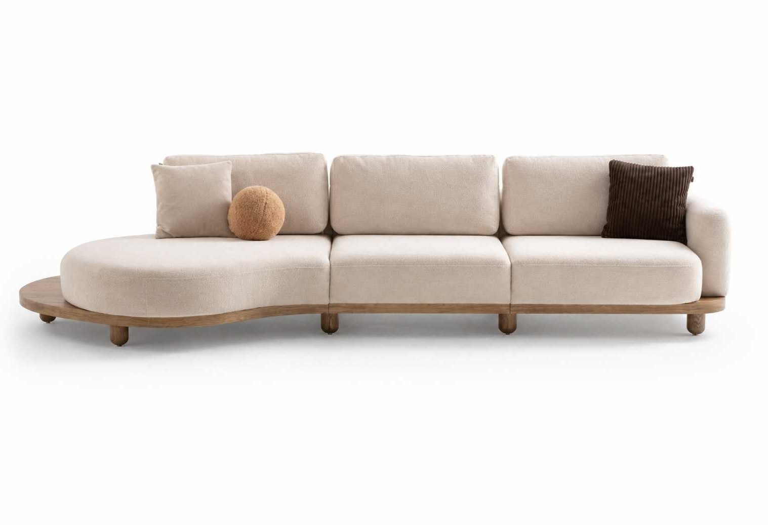 Xlmoebel 4-Sitzer Elegantes 4-Sitzer Polstersofa im modernen Stil für Ihr, Polstersofa 1 Teile, Made in Europa