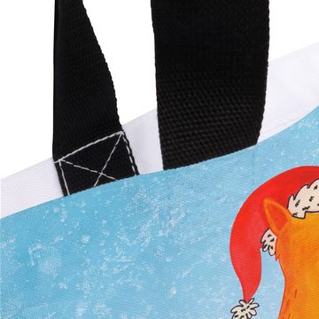 Mr. & Mrs. Panda Shopper Fuchs Weihnachten - Eisblau - Geschenk, Shopper, Beutel, Geschenk Wei (1-tlg), Modisches Design