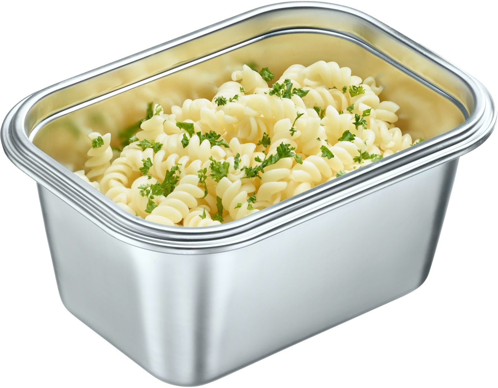 WESTMARK Lunchbox Edelstahl Lunch Box/ Frischhaltedose, 1000 ml, Edelstahl 18/8, Polyprophylen (PP), Silikon, (1-tlg), auslaufsichere Brotdose – mikrowellen- &  – Bild 4 von 5