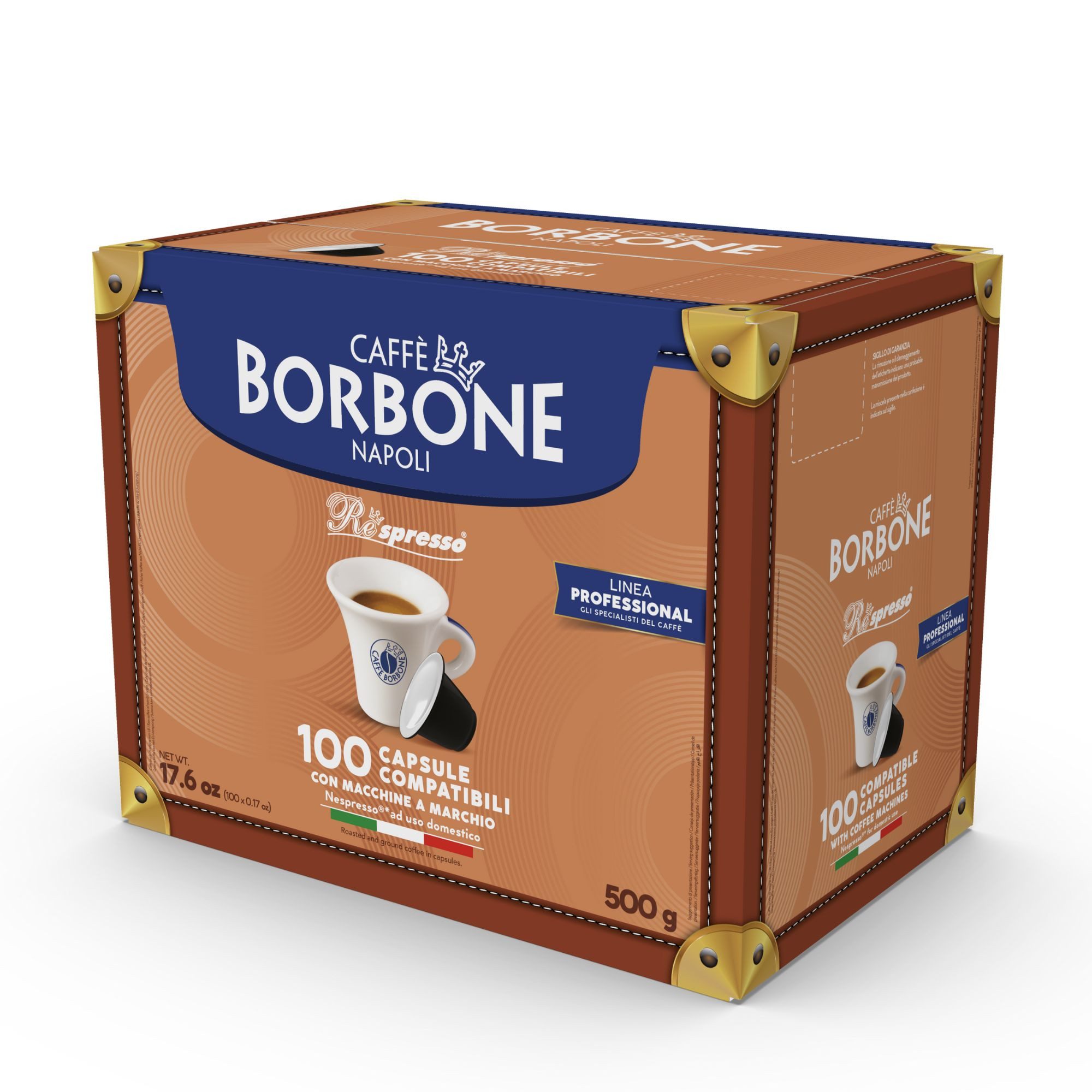 Caffè Borbone Kaffee Caffè Borbone Kaffeekapseln BLU Respresso 100x 5g - Kapseln, 1 x 5 g, 100 St. (Kompatibel mit Nespresso®* Haushalts-Espressomaschinen)