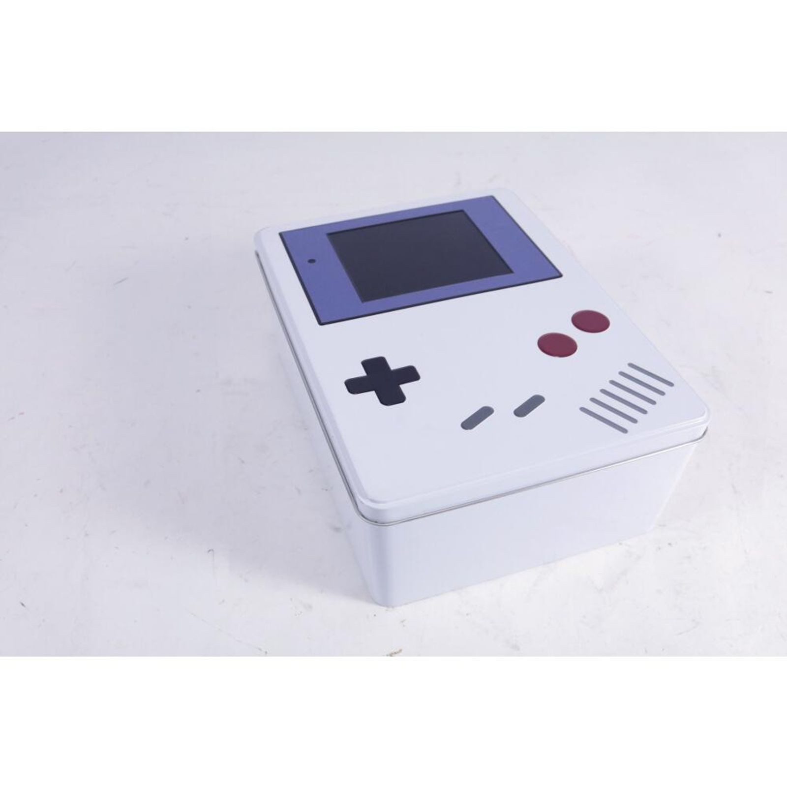 BURI Aufbewahrungsbox 6 x Metalldose Gameboy Box Aufbewahrung Ordnung Behälter Kinder Blech