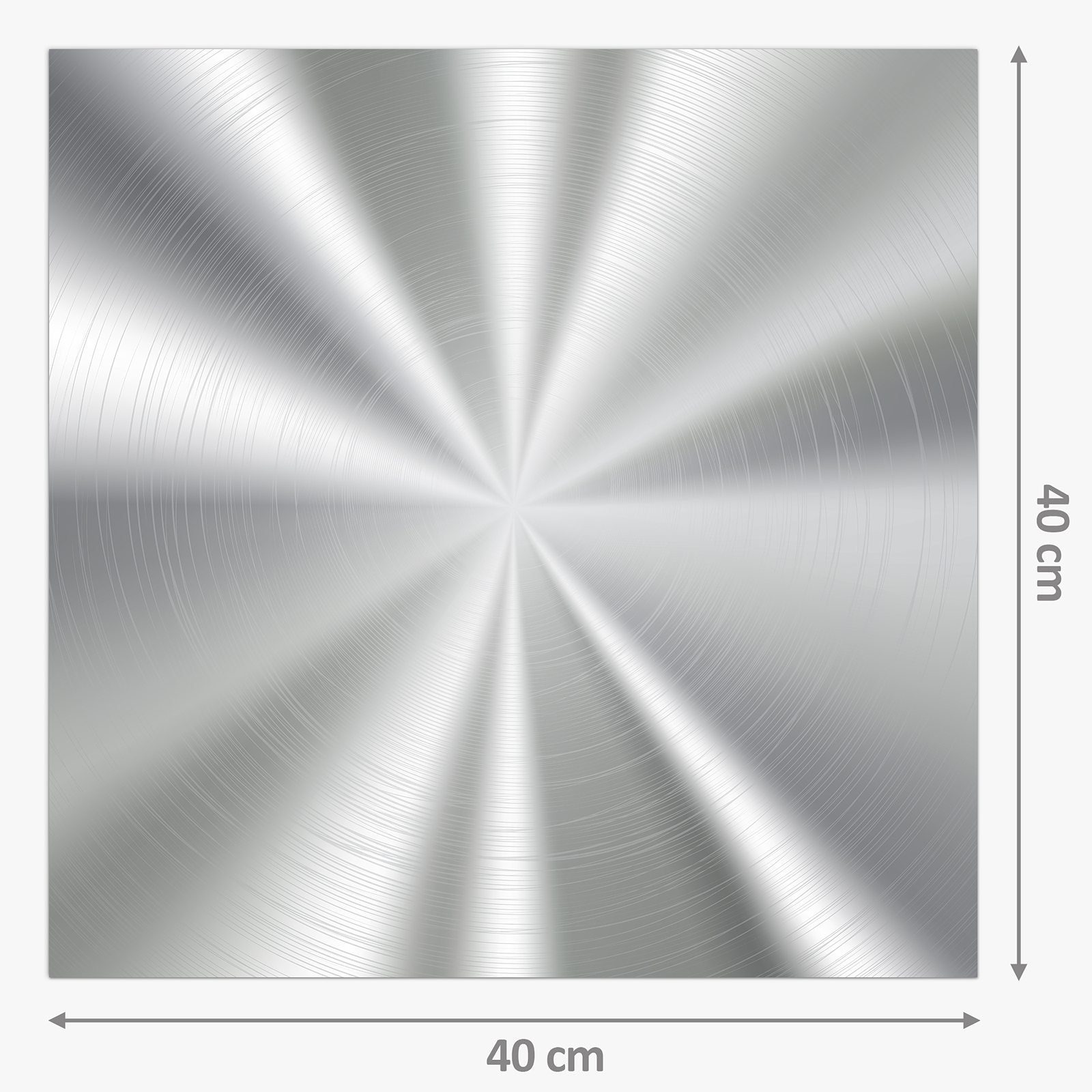 Primedeco Küchenrückwand Küchenrückwand Spritzschutz Metall Motiv Illustation auf mit Glas