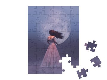 puzzleYOU Puzzle Eine Frau in einem schönen Kleid, 48 Puzzleteile, puzzleYOU-Kollektionen Fantasy