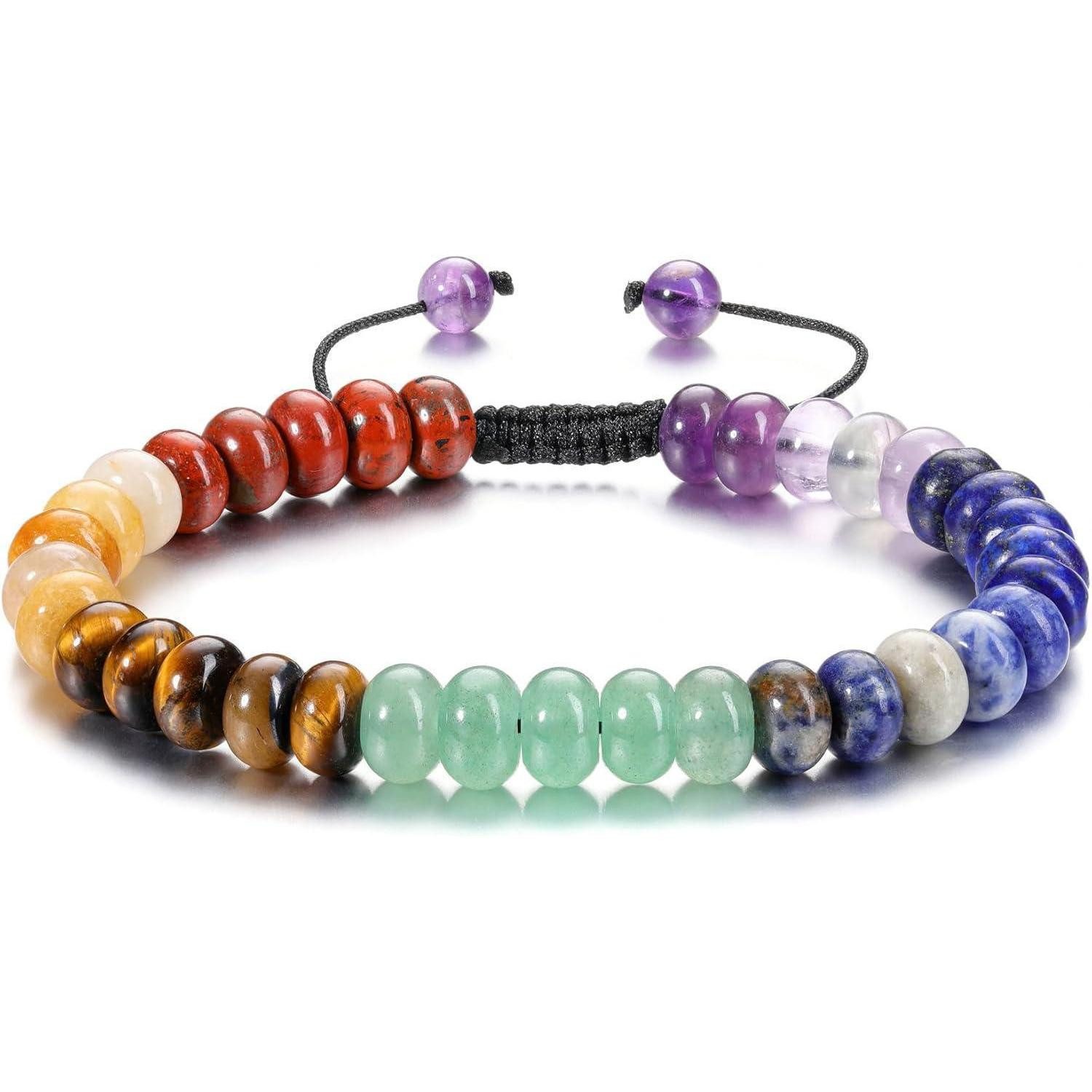 LuxusKollektion Edelstein Chakra Armband Edelstein Yoga Reiki Healing Damen Herren Stil 2