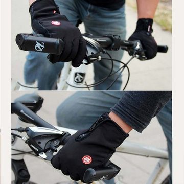 FIDDY Reithandschuhe Winter-Touchscreen-Handschuhe, wasserdicht und winddicht Warm und winddicht, Radfahren, Outdoor-Aktivitäten, wasserdicht