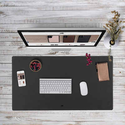 Solo Pelle Schreibtischunterlage Hochwertige Schreibtischunterlage Leder für Bürotisch - handgefertigte Schreibunterlage aus Leder - Edel Schreibtisch Unterlage (48cm x 90cm)
