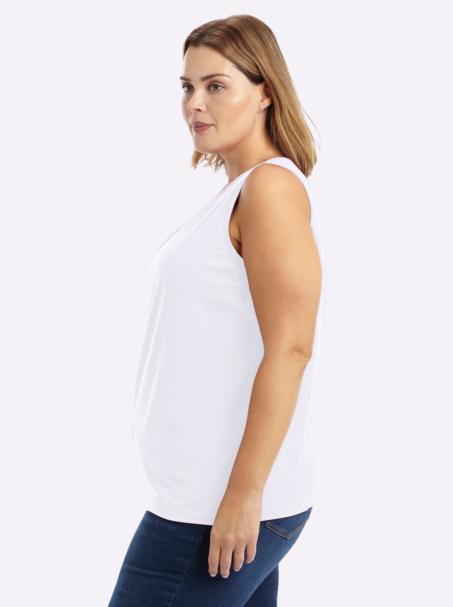 Sheego Shirttop Doppelpack Tops Ärmellos (2-tlg) – Bild 4 von 5