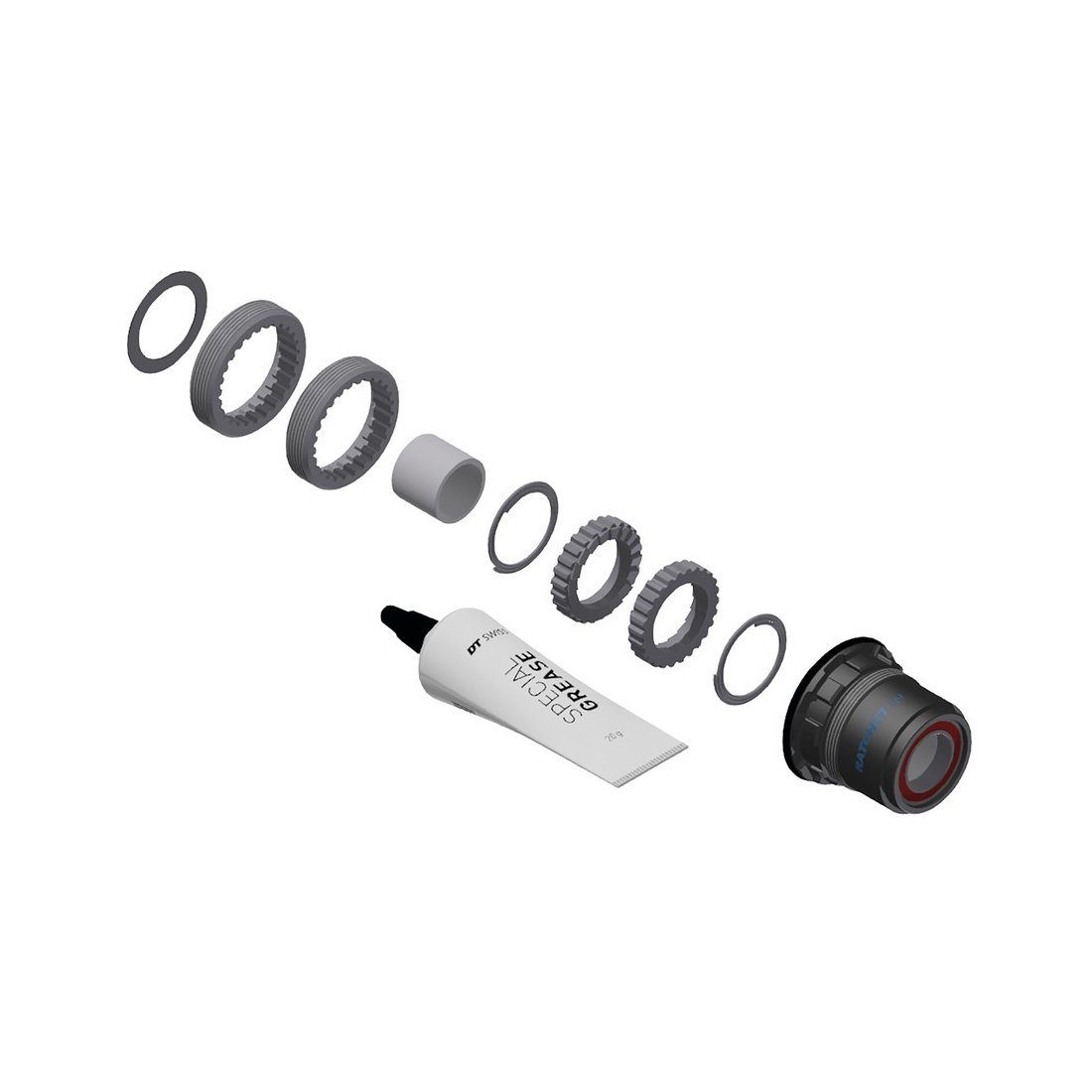 Hinterradnabe Umrüstkit HR-Nabe Stahl, 3 Pawl in Ratchet, Sram XD