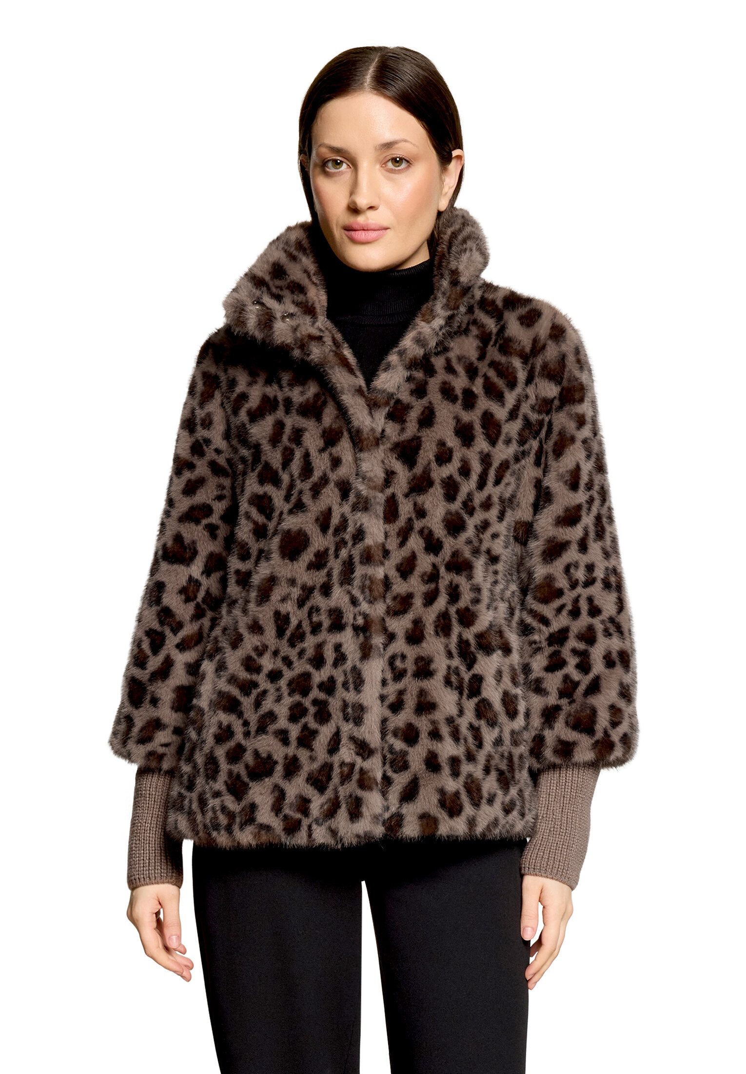 Betty Barclay Plüschjacke Damen mit Stehkragen