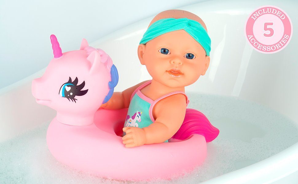 Gigo Dream Collection Babypuppe 30 cm Babypuppe in Unicorn Floater