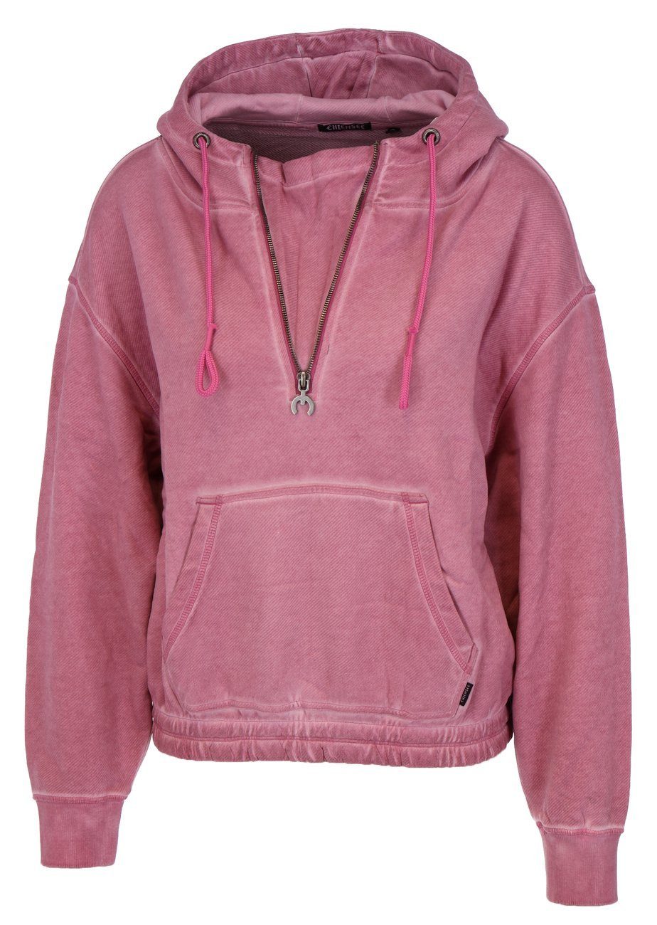 Viele neue Artikel verfügbar Chiemsee Kapuzensweatshirt Women Sweatshirt, Loose Fit (1-tlg) Pink Super 17-2625