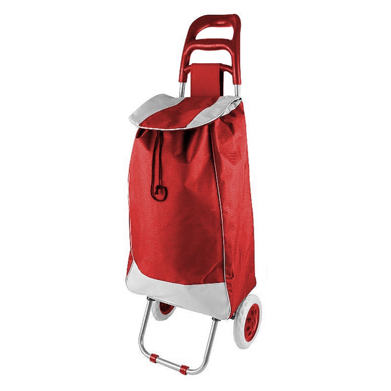Mojawo Reisetasche Einkaufstrolley Rot mit Rädern / klappbar