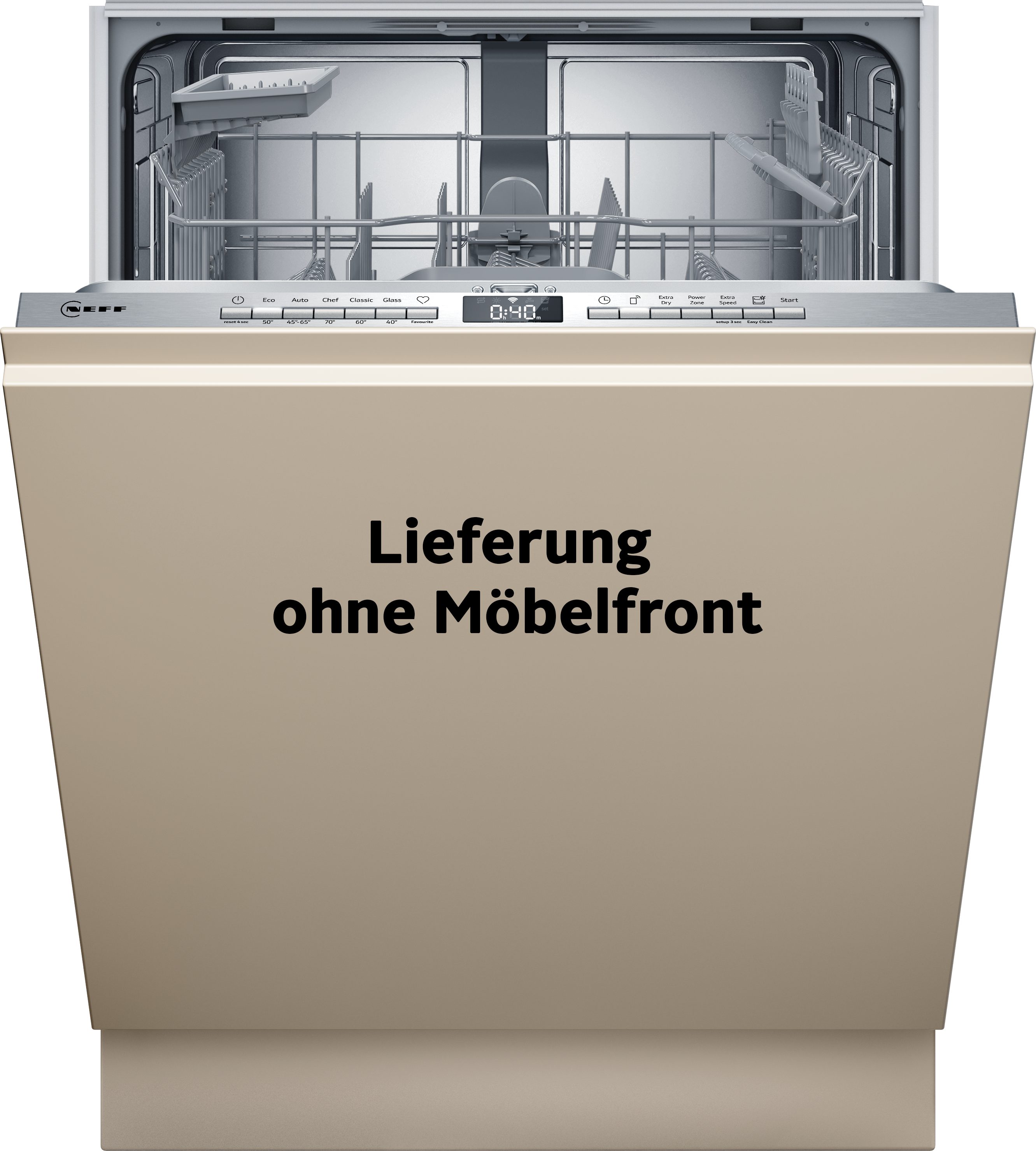 NEFF vollintegrierbarer Geschirrspüler S155HTX04E, 13 Maßgedecke, mit Rack Matic