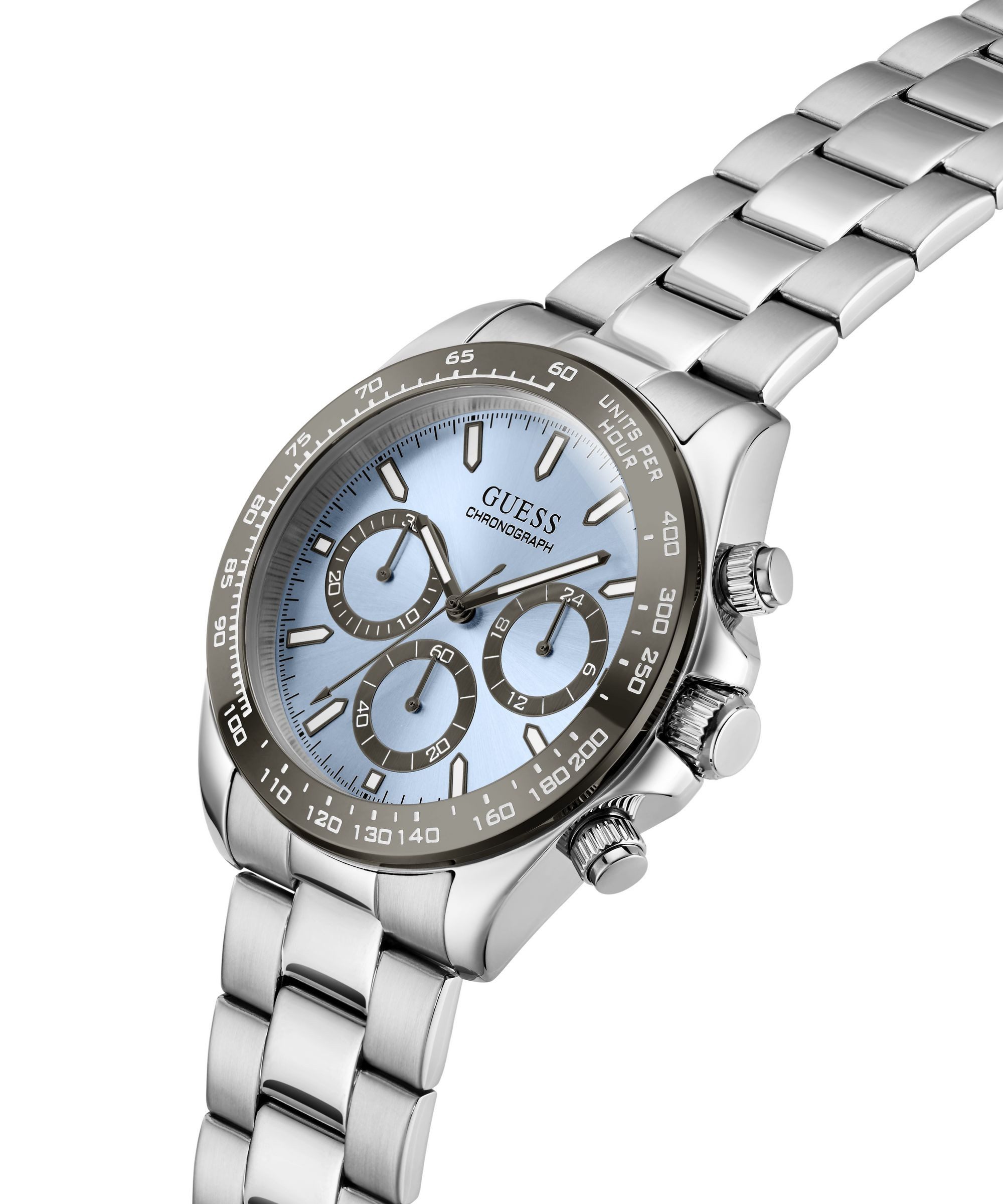 Guess Chronograph ARTHUR GW1058G1, Quarzuhr, Armbanduhr, Herrenuhr, Edelstahlarmband, analog