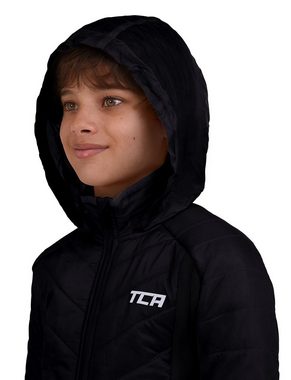 TCA Trainingspullover TCA Jungen Excel Runner Laufjacke - Schwarz, 12-14 Jahre (1-tlg)