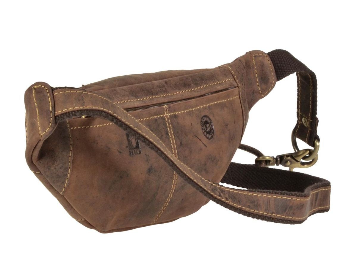 Vintage, Leder, Hüfttasche, Greenburry Bauchtasche WaistBag